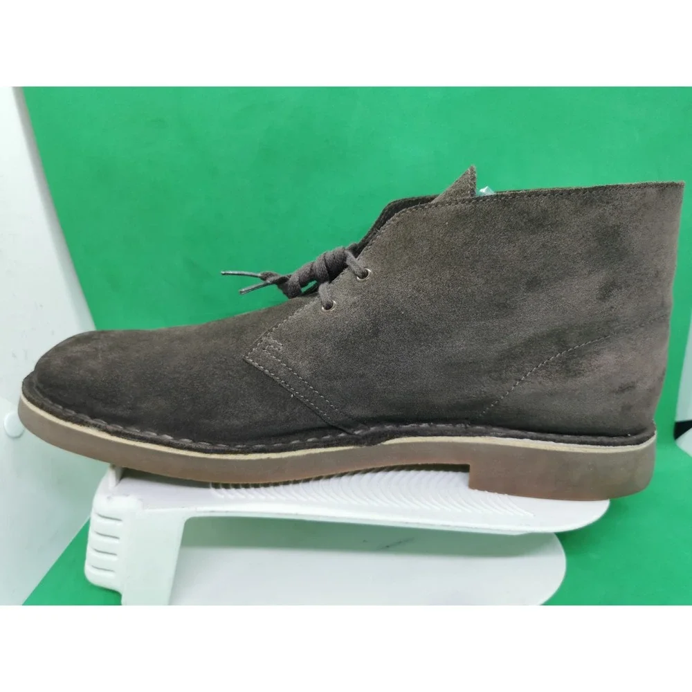 Clarks Bushacre 2 Chukka Brown Suede Leather Chukka Boots Lace Up Men Size 13 M